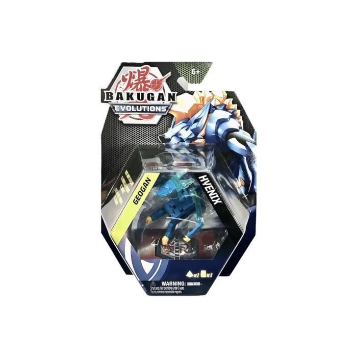 Coffret Bakugan Pack Evolutions Geogan Hyenix Boule Bleu Transparente Figurine Serie 4 Set Jouet Garcon 1 Carte Animaux