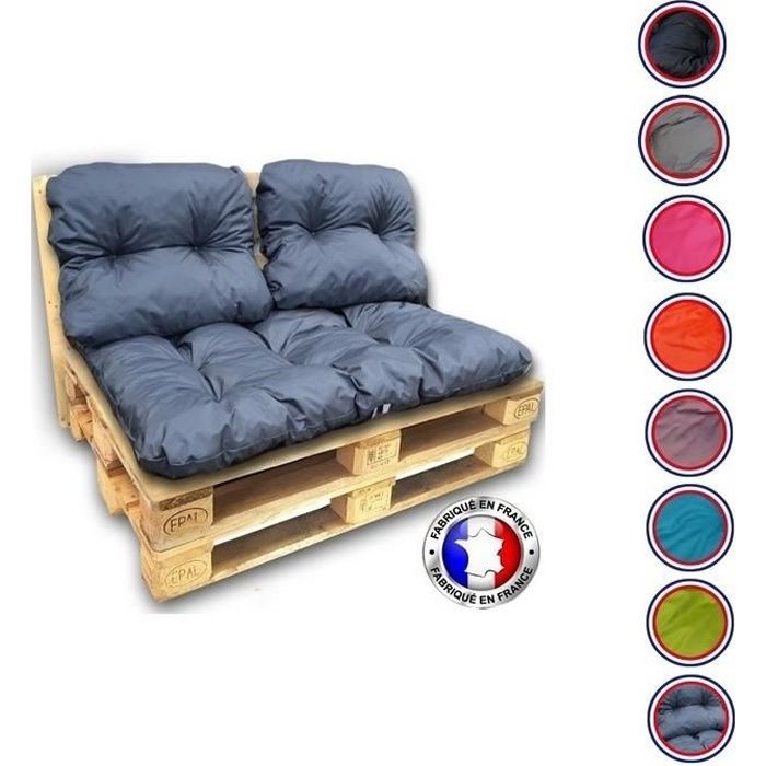 Dossier marron pour kit coussins palette imperméable waterproof