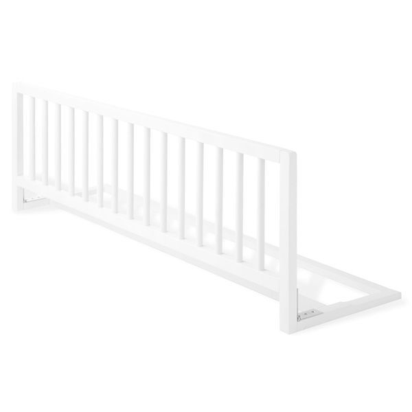 Barrière pour lit en hêtre massif, coloris blanc