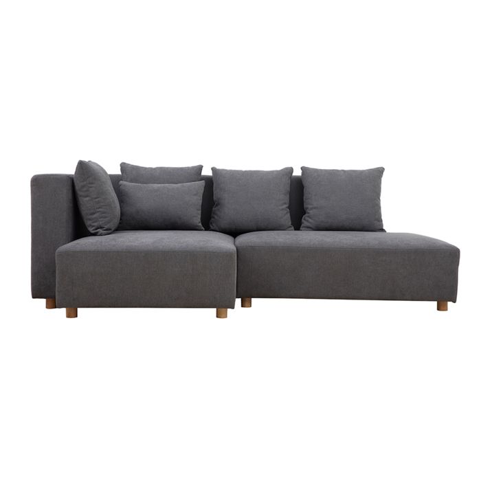 Canapé d'angle Gris Tissu Design Confort Promotion