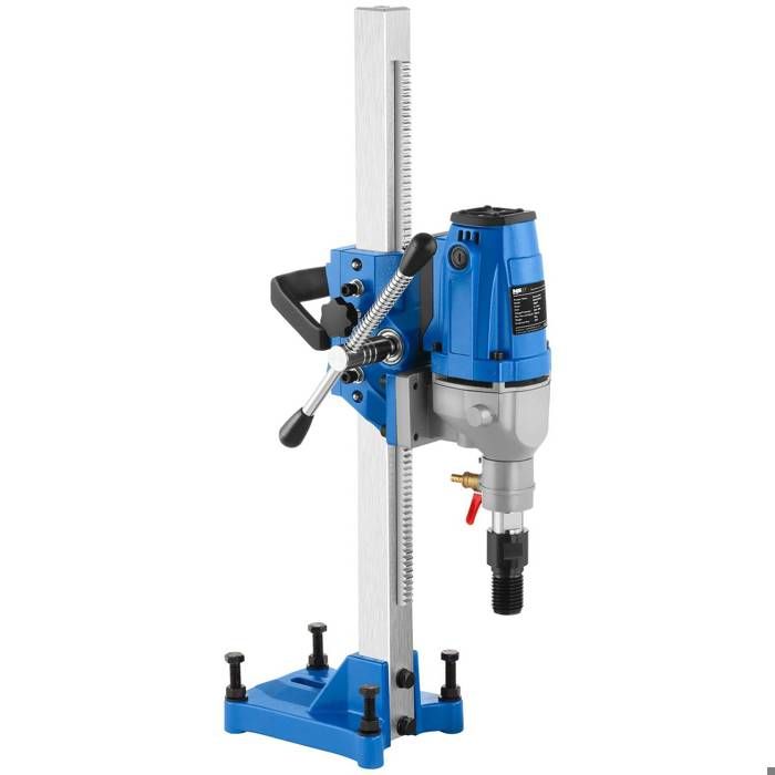Carotteuse diamant Perceuse diamant 1980W 1200 tr-min Diamètre de perçage max 132mm Refroidissement par eau MSW-DDM132