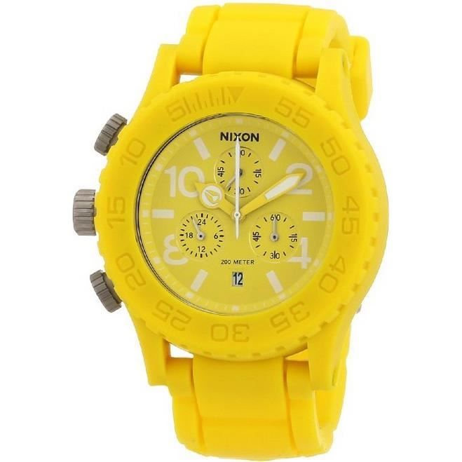 Montre Mixte Nixon 42-20 A309250-00 Chrono Jaune