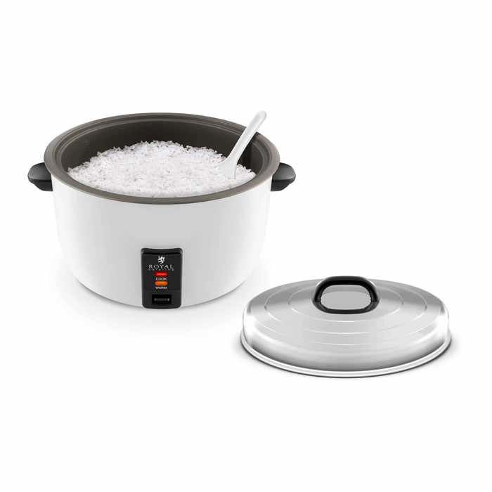 Cuiseur à riz Rice cooker Royal Catering RCRK-10A (2.950W, 23L de capacité, récipient de cuisson en inox, poignée plastique)
