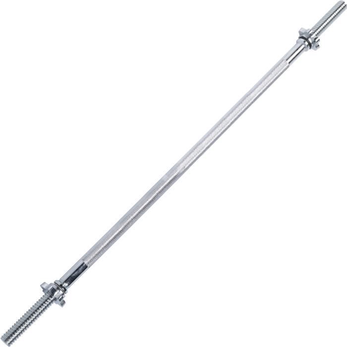 TUNTURI Barre à disque barbell 120cm, vis, chrome
