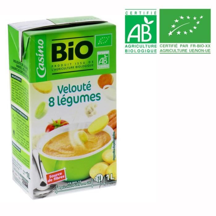 Velouté 8 légumes bio - 1L