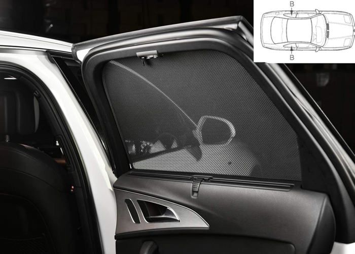 Set De Car Shades (portes Arrières) Compatible Avec Kia Niro II 2022- (2- Pièces) - Pare-soleil Sur Mesure Pour Voiture