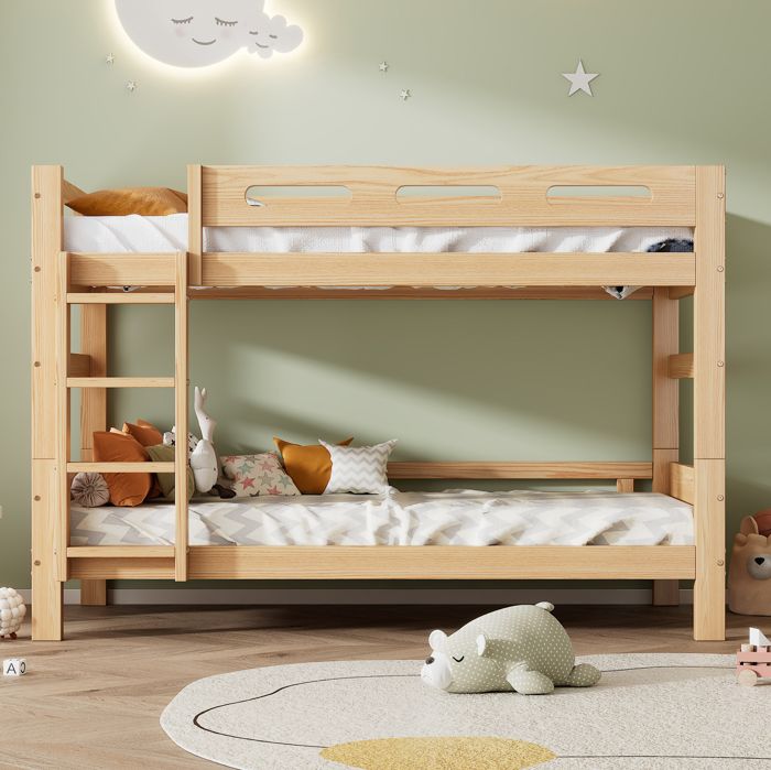 Structure de lit Nouveaux matériaux écologiques lits superposés pour enfants et adolescents lit bébé divisé en deux lits simples