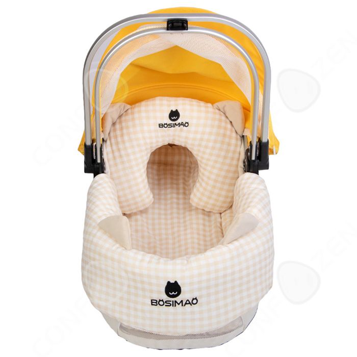 Meilleurs prix pour Coussin de poussette pour animaux de compagnie en coton doux et épais quatre saisons lit pour chien portable coussin de poussette