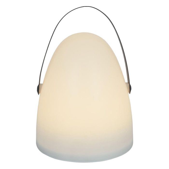 Lampe Sans Fil Blanche Intérieur/Extérieur avec Poignée Métal Noir - AJACCIO Lampe Sans Fil Blanche Intérieur/Extérieur avec Poignée Métal Noir - AJACCIO