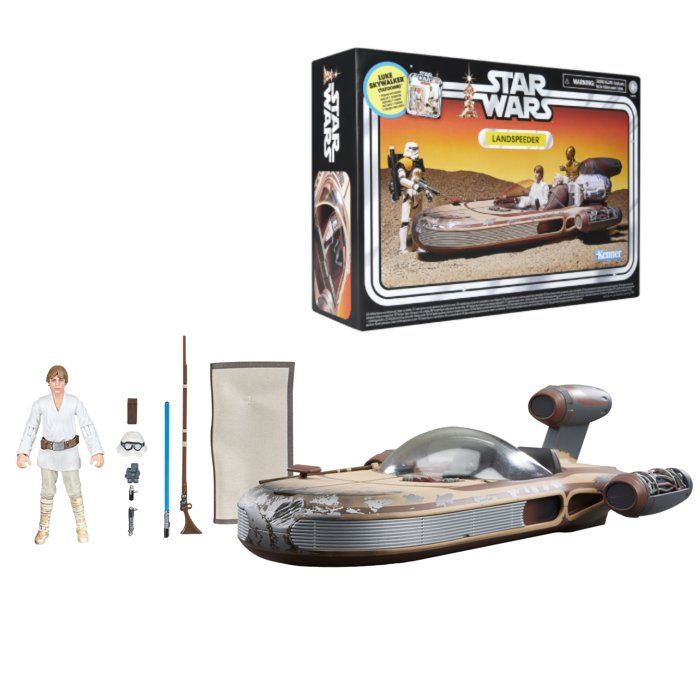 Star Wars Landspeeder de Luke Skywalker figurine de 95 cm et véhicule de collection The Vintage Collection Star Wars : Un nouvel