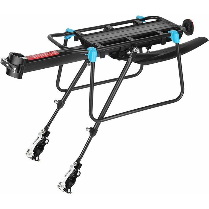 Porte-Bagages VTT Universel Réglable – Alu 6061, Charge 27 Kg – Pour 26-29″, Inclut Outils Et Réflecteurs – Convient Route, VTT, Fatbike