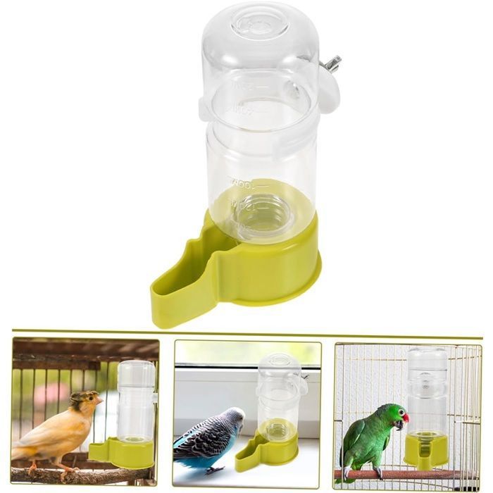 KOTARBAU Mangeoire à Oiseaux Double Chambre En Plastique Avec Corde En Acier 65731518