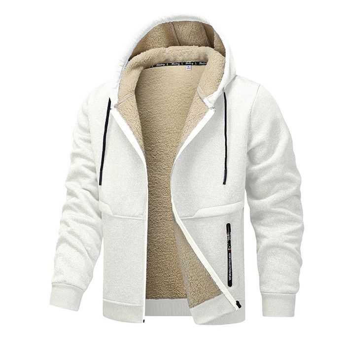 Sweat à capuche zippé en polaire avec empiècements