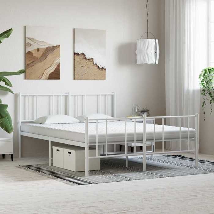 Black Friday Matelas en mousse blanc - BURKE - pour lit - 160x210 cm 7 zones dureté 20 ILD mm537