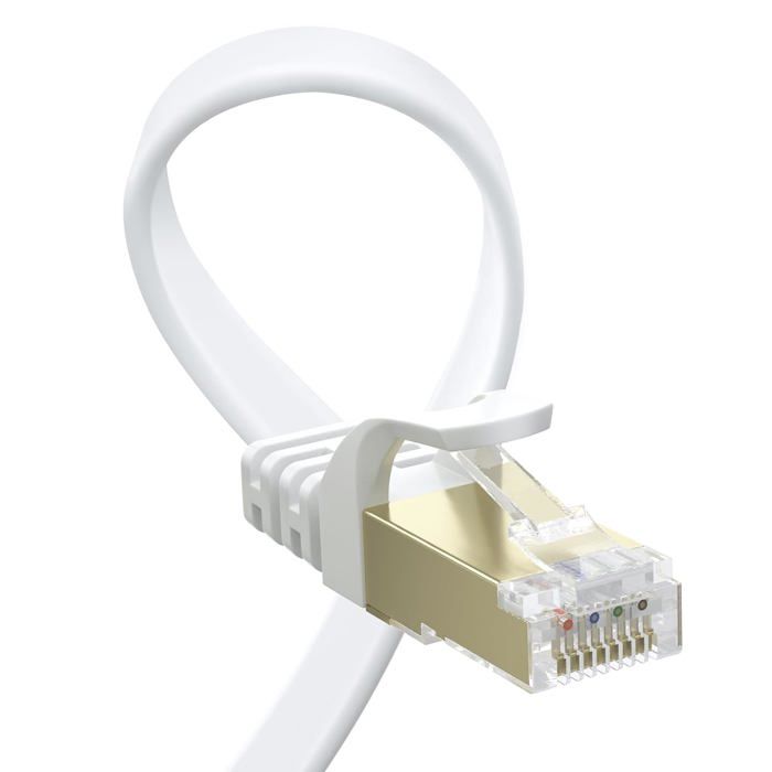 Câble Réseau 25m Haut Débit Câble Ethernet CAT7 Mr. Tronic 25m - Haut Débit 10 Gbps - Câble Réseau Violet SFTP Cable Ethernet 30m Cat 7