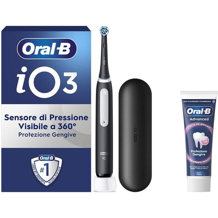 Brosse à dents électrique ORAL B iO 3 Capteur de pression Étui de voyage & 1 tête - vue 2