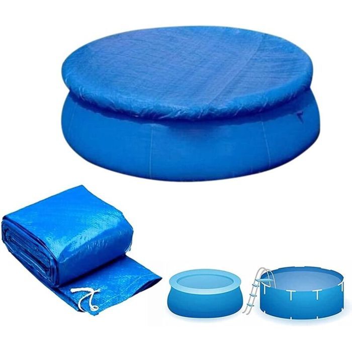 Bâche de protection piscine - Virex® - Diamètre 244 cm - Antipoussière - Coupe-vent - Piscines hors sol rondes