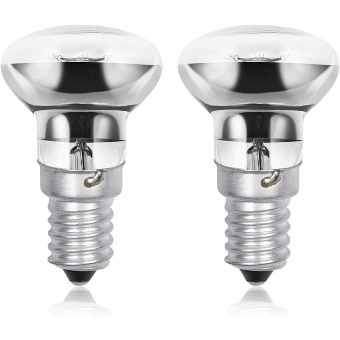 Ampoule pour lampe à lave R39 E14 40 W ampoule réflectrice (spot) à culot à vis (SES) blanc chaud 2800 K (lot de 2)
