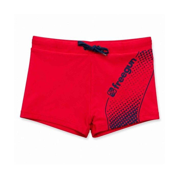 FREEGUN Maillot de Bain Garçon Boxer “Racing Graphic Rouge
