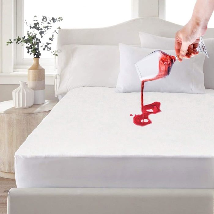 Protege Matelas Impermeable 120X190/200Cm Hauteur 30Cm Drap Housse Hypoallergenique Hautement Respirant Anti-Retrecissement Nouve