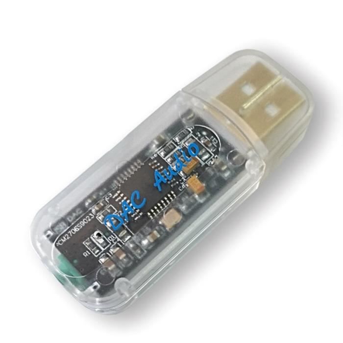 Carte Son Externe PCM2704 USB HiFi - Décodeur DAC Portable 3.5mm Sortie Analogique