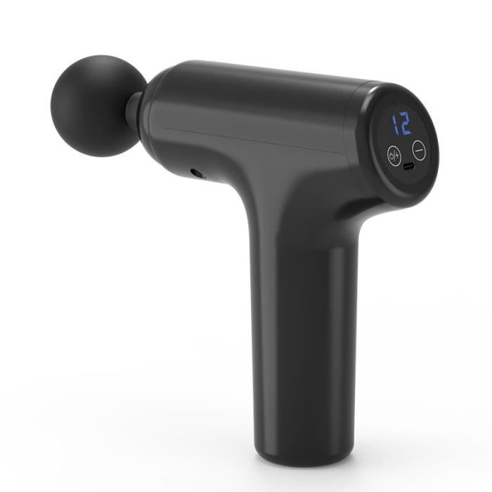JM 10 LCD Noir Mini Muscle Massager Gun High Speed Vibration Electric Massage Gun Fitness Decompose Lactic A Cdiscount Electromenager
