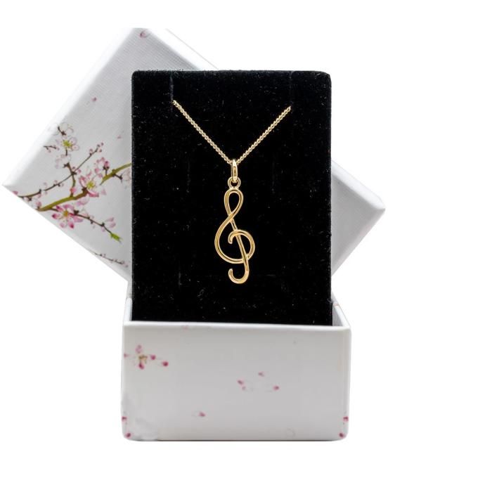 Pendentif Croix Jésus Plaqué Or 18 Carats - Chaîne 50cm Incluse - Coffret écrin Offert