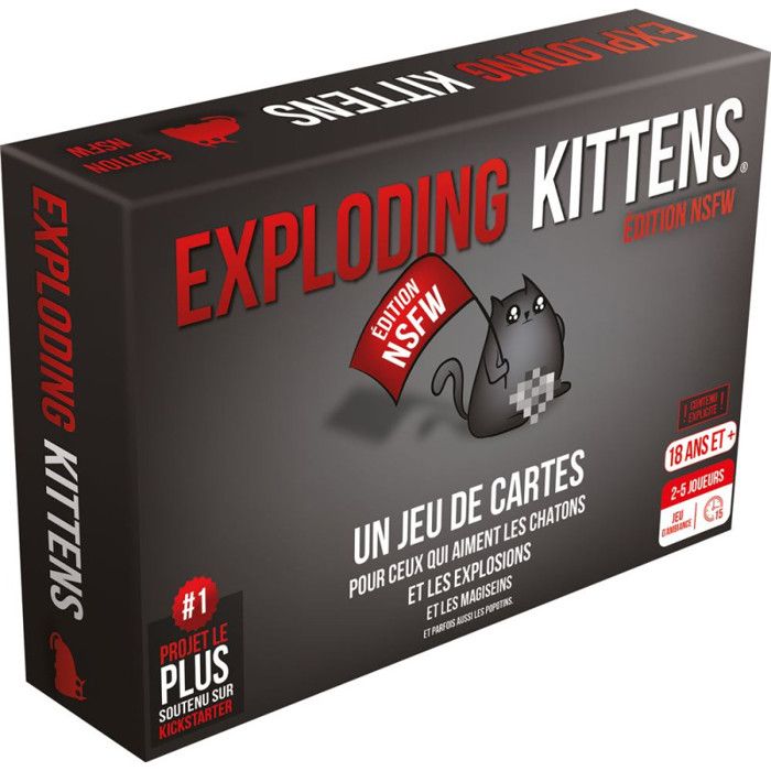 Jeu dambiance - ASMODEE - Exploding Kittens Edition NSFW - Multicolore - 2 joueurs ou plus - 2 ans de garantie