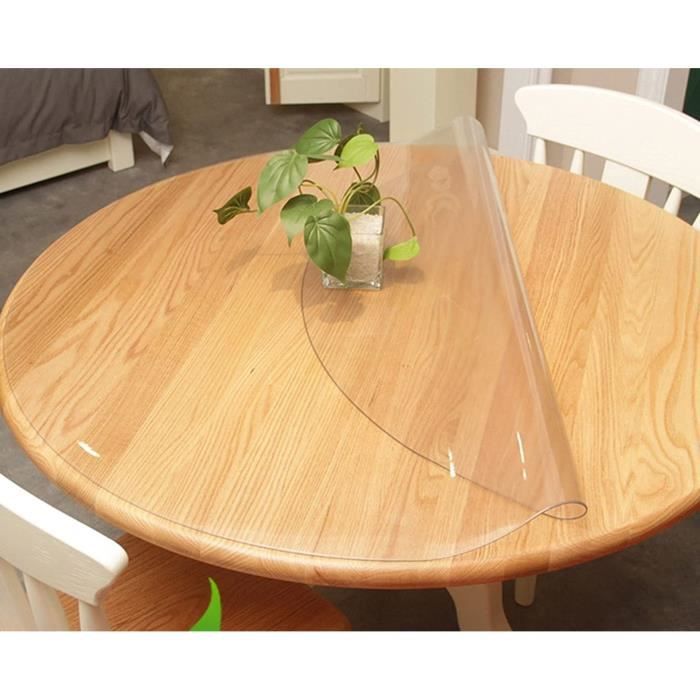Protection de table en pvc transparent imperméable (185 x 103 cm)