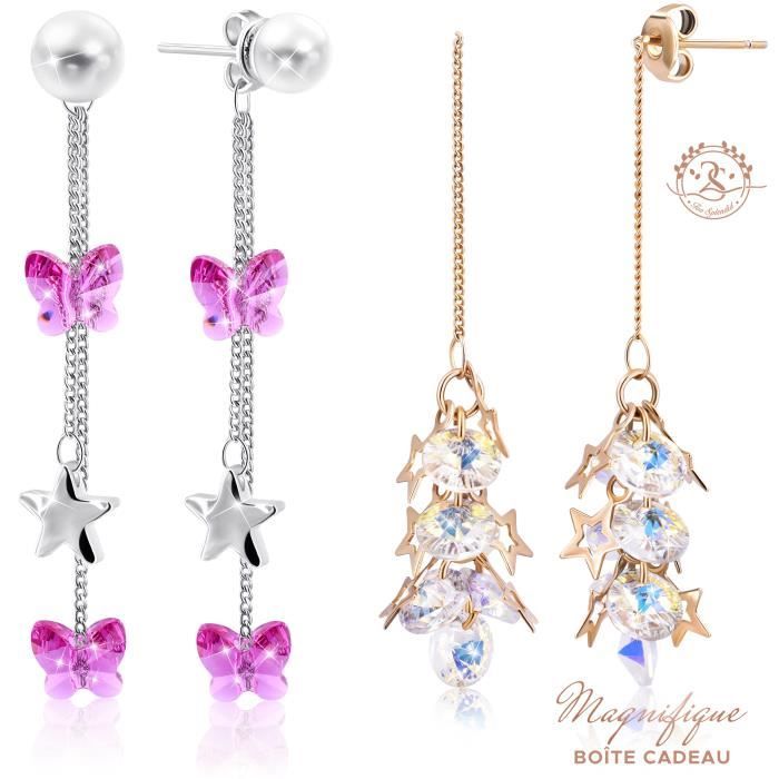 Boucles D'oreilles Pampilles Tassels En Argent 925/1000 - Style Boucle, Sans Emballage Mais Neuves