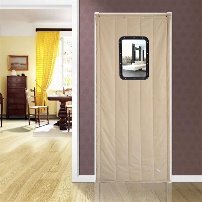 SK Studio Rideau Occultant Isolant Thermique, Rideaux à Oeillets Anti Froid Rideau Séparation de Pièce Anti Bruit pour Salon et Cuisine Marron, 86x203cm SK Studio Rideau Occultant Isolant Thermique, Rideaux à Oeillets Anti Froid Rideau Séparation de Pièce Anti Bruit pour Salon et Cuisine Marron, 86x203cm