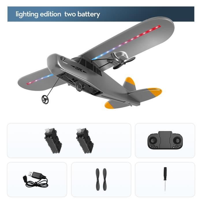 1 batterie)Avion télécommandé FX651 EPP 2.4Ghz 2CH, planeur, jouets de
