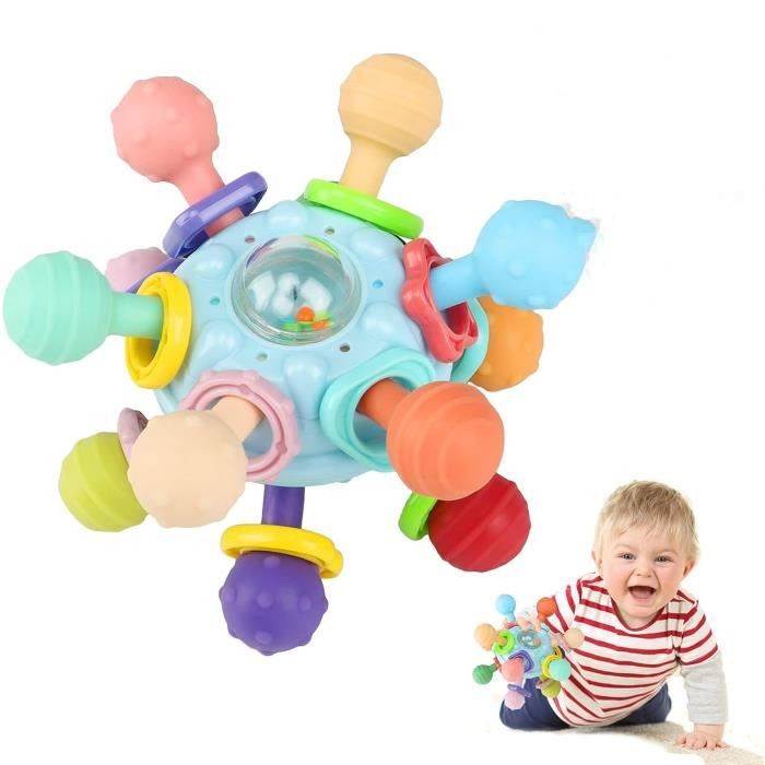 Jouet eveil bebe 3 6 9 12 mois,Jouet bebe 1 an jeux Jouets d'activité et de  développement jeux bebe 1 an cadeau bebe jouet bébé-Bleu - Cdiscount  Puériculture & Eveil bébé