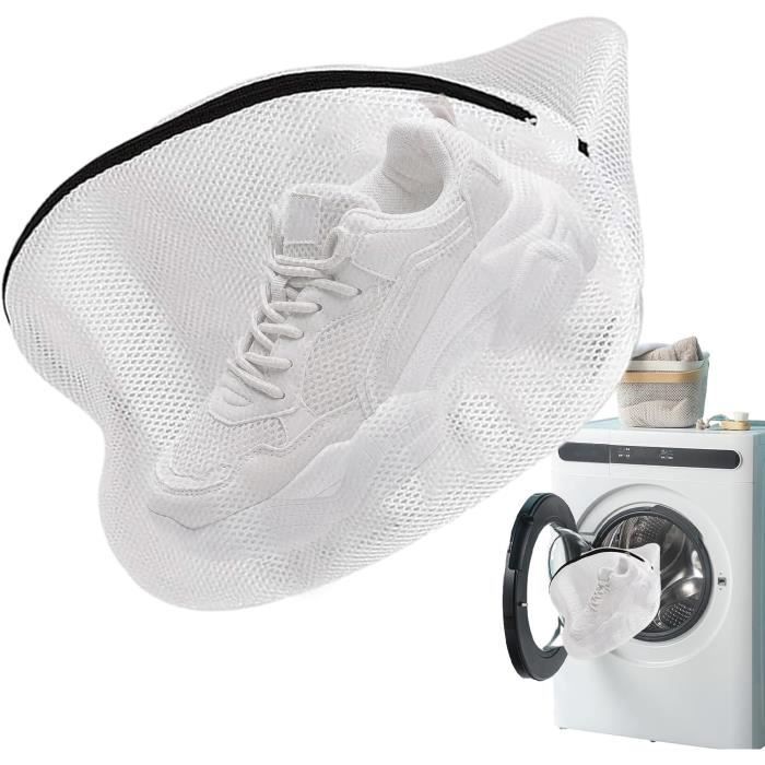 Sacs De Lavage Pour Machine à Laver - Lot De 2, Filet Maille Double Couche, Fermeture éclair, 24x24x40 Cm