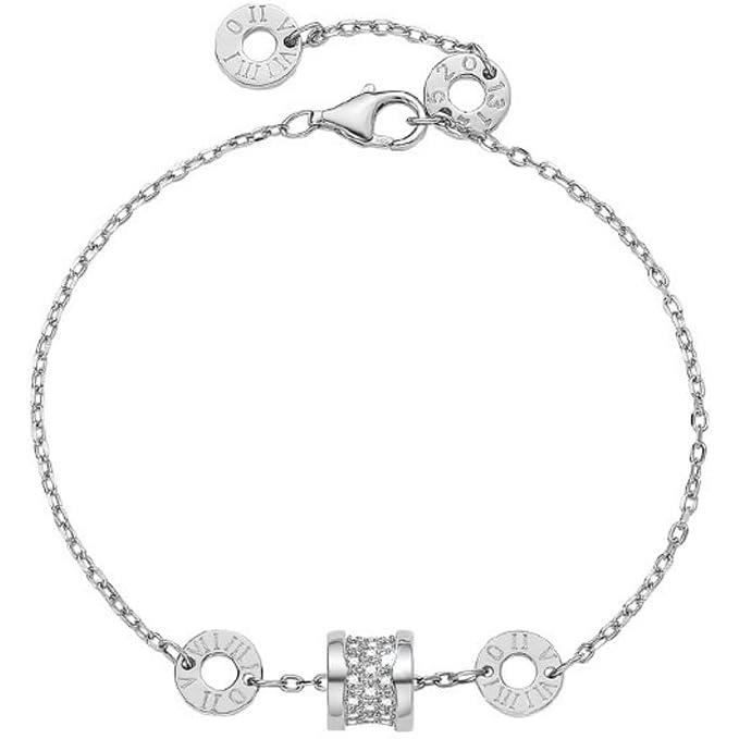 Bracelet à glissière Astor à maillons en argent sterling plaqué en