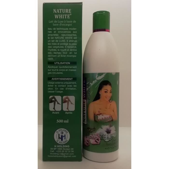 Lait éclaircissant White Sublime ORGANICLEAR 500ml - Bave Escargot & Venin Serpent - Neuf