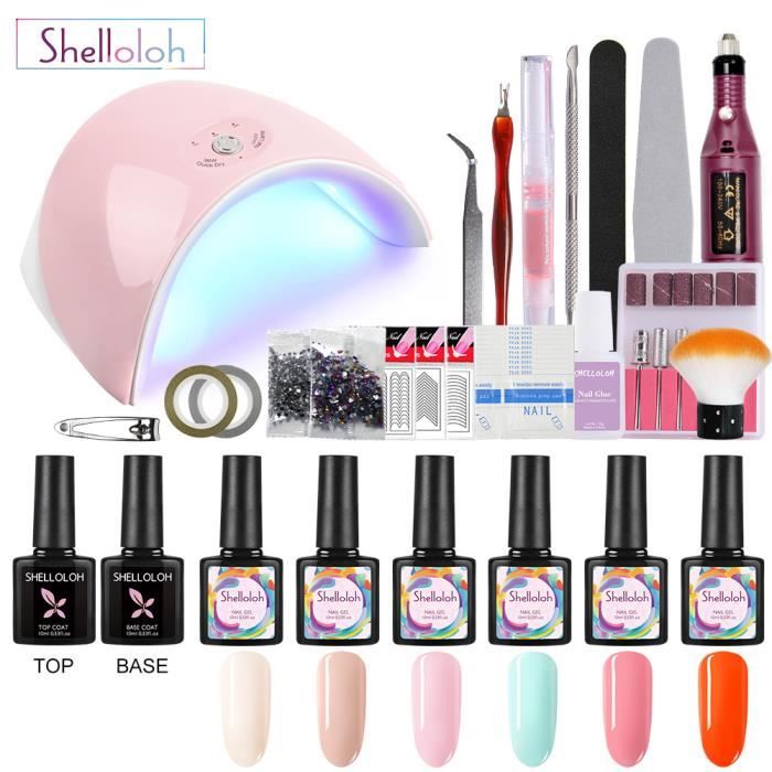 Kit Vernis Semi Permanent Ponceuse Ongle