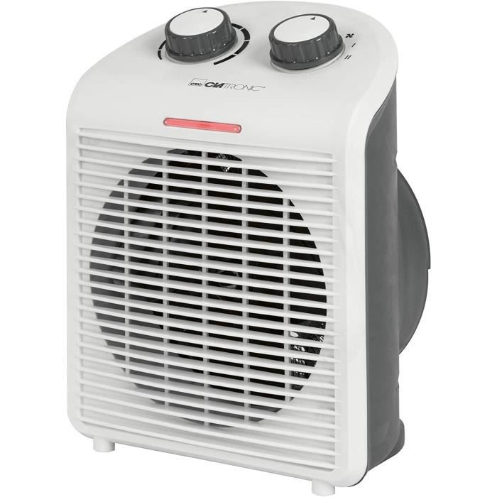 Chauffe-ventilateur Portable Alpina 2000W - 2 Réglages De Chaleur, Blanc, Chauffage D’appoint Rapide - 9