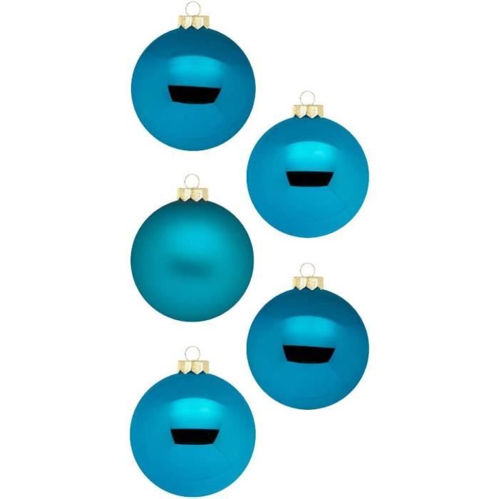 Lot de 24 boules de Noël en verre 3 cm x 24 dans une boîte en carton