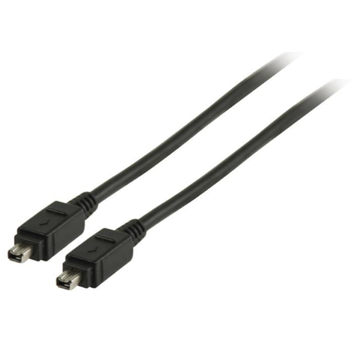 Câble FireWire 400 4/4 2m noir