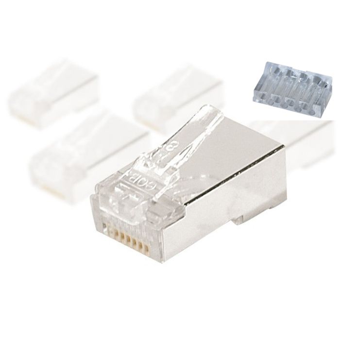 Connecteur Rj45 Cat6a Monobrin Blinde Sachet De 5 Prix Pas Cher Cdiscount