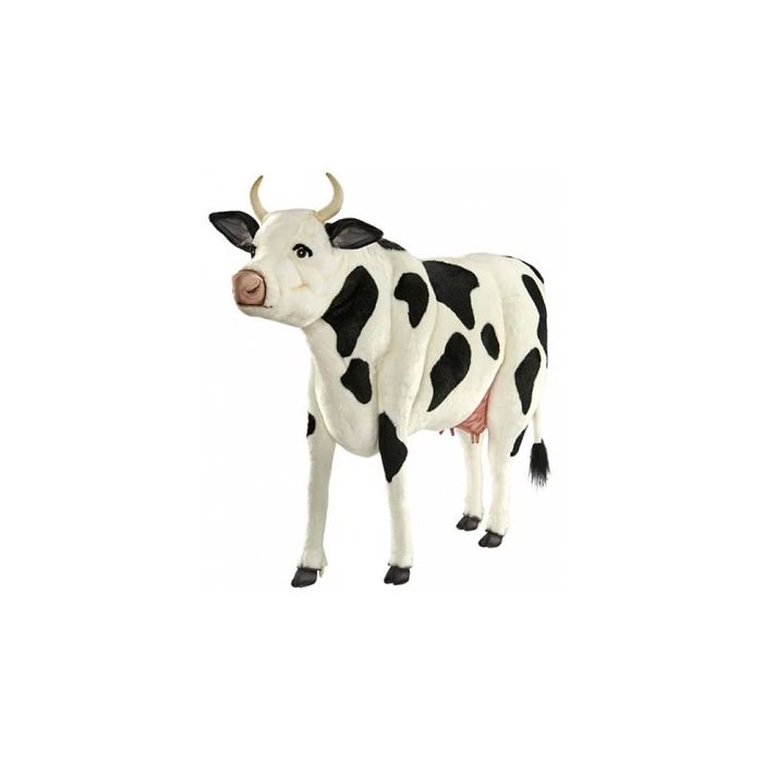 Peluche Vache noire et blanche ANIMA 122 cm de longueur Pour enfant Cdiscount Jeux Jouets