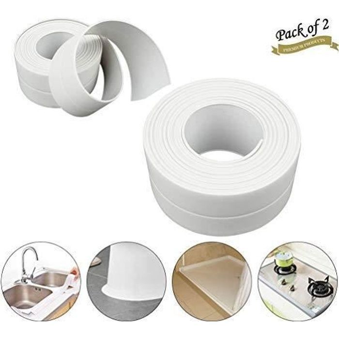 2 Rouleaux 19mm x 20m Blanc PVC /électrique Bande PRO Isolantes Anglais Standard