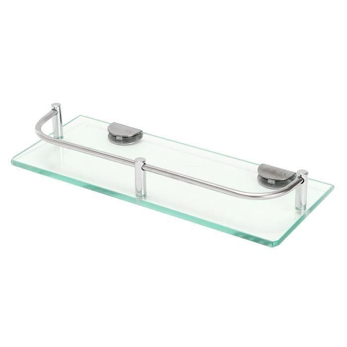 Verre Etagere Panier Rangement Mural Salle De Bain Support Douche Stockage 28 5cm Achat Vente Etagere Murale Verre Etagere Panier Rangement Cdiscount