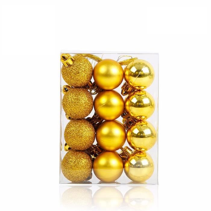 24pcs 3cm Noel Deco Decoration Noel Deco Noel Exterieur Boules De Noel Boules De Noel Pour Sapin Petite Boule Noel Dore Achat Vente Boule De Noel Soldes Cdiscount