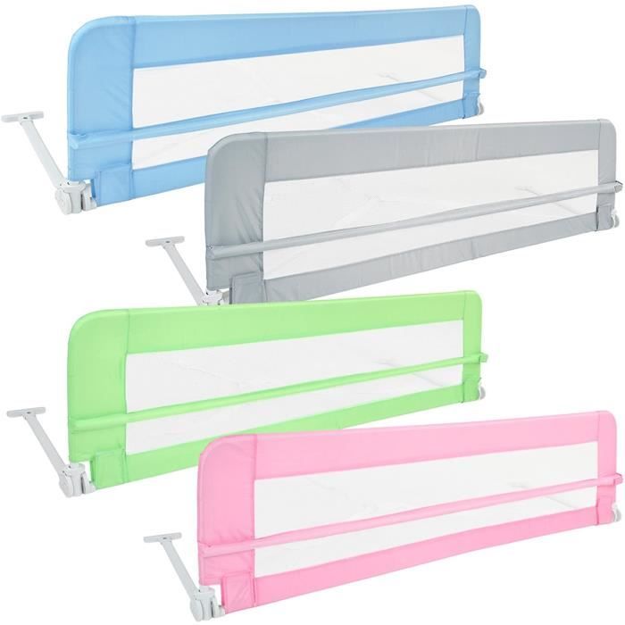 1st Portable Barrière De Lit Enfant Pliable 150 Cm – Gris, Réglable En Hauteur 70-99 Cm, Pour 18 Mois à 5 Ans, Installation Facile