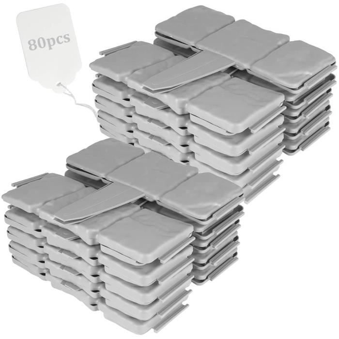 Kit De 80 Palissades Gris Aspect Caillou - Pour Bordures De Jardin, Longueur Totale 20 M, Résistant Aux Intempéries
