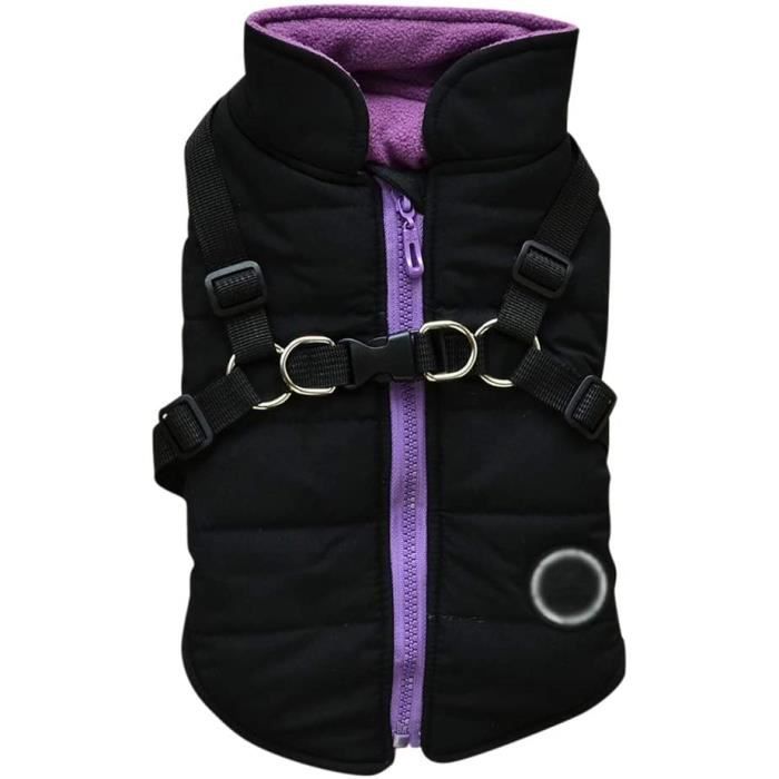 Handfly Manteau Chien Veste avec Harnais pour Petits et Moyens Chiens impermeable Manteau Chien Veste Chaud rembourre Pu 396581 Cdiscount
