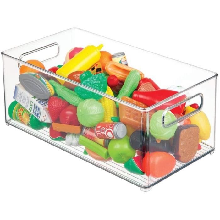 MDesign bac rangement jouet – grande boîte de rangement plastique solide  pour la chambre d'enfants – boîte rangement pour usten A226 - Cdiscount  Maison