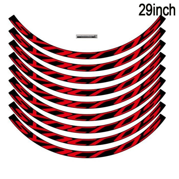 Autocollants de roue de vélo de route, étiquette super rapide pour jante de 30mm de largeur, accessoire universel à 2 rayons